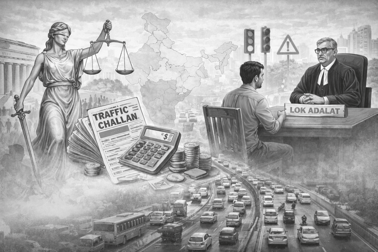 Lok Adalats & Traffic Challans: Fast-Track Justice or a Grey Area in Legal Boundaries? Lawyered
